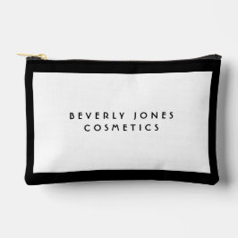 Bolsito Accesorio Pequeño Blanco elegante con borde negro