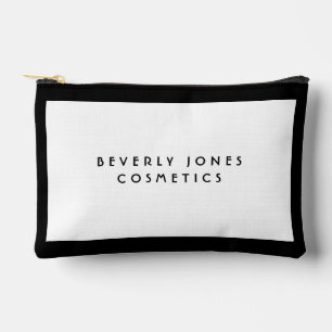 Bolsito Accesorio Pequeño Blanco elegante con borde negro