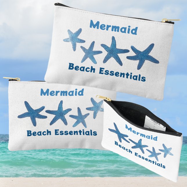 Bolsito Accesorio Pequeño Blue Starfish Beach Essentials Nautical White (Subido por el creador)