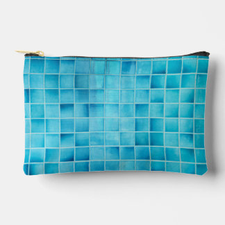 Bolsito Accesorio Pequeño Blue Tile Calm Makeup Bag