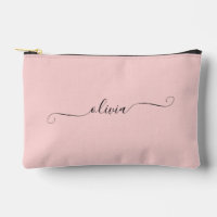 Blush Pink Moderno Script Chic Personalizado