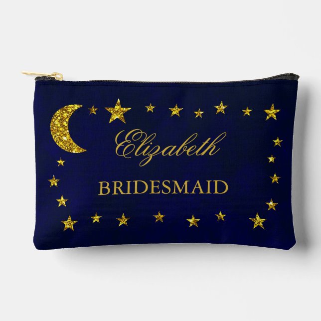 Bolsito Accesorio Pequeño Boda Celestial Nocturno (Anverso)