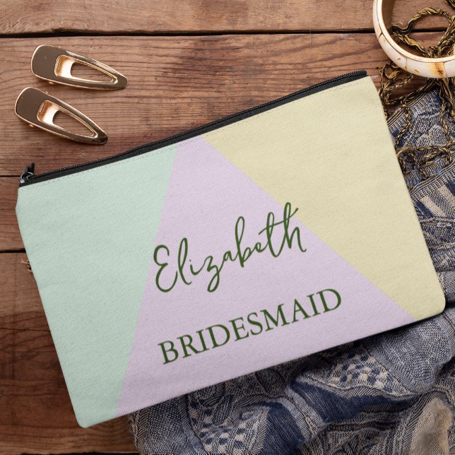 Bolsito Accesorio Pequeño Boda geométrica pastel silenciada (Subido por el creador)