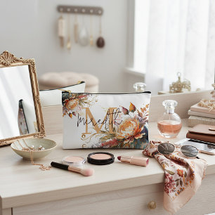 Bolsito Accesorio Pequeño Boho floral personalizado