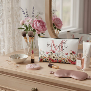 Bolsito Accesorio Pequeño Borde de flores silvestres personalizado