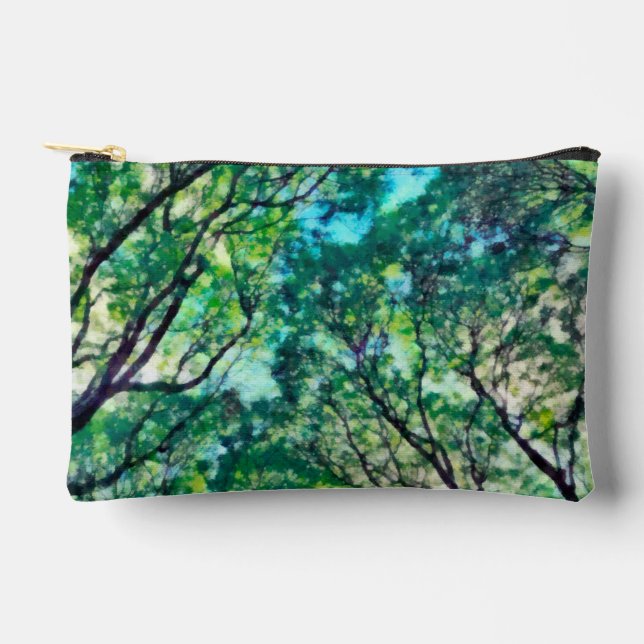 Bolsito Accesorio Pequeño Bosque verde acuático (Anverso)