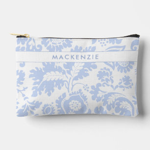 Bolsito Accesorio Pequeño Botánico floral azul elegante