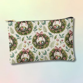 Bolsito Accesorio Pequeño Boxwood Easter Wreath Pink Bow with Egg