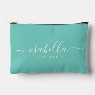 Bolsito Accesorio Pequeño Bridesmaid Gift Blue Aqua