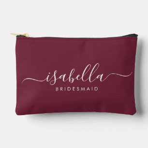 Bolsito Accesorio Pequeño Bridesmaid Gift Burgundy