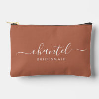Bridesmaid guión moderno Cosmética Terracotta