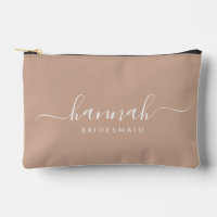 Bridesmaid Modern Minimal Script Cosmético