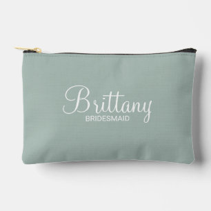 Bolsito Accesorio Pequeño Bridesmaid personalizada de escritura moderna
