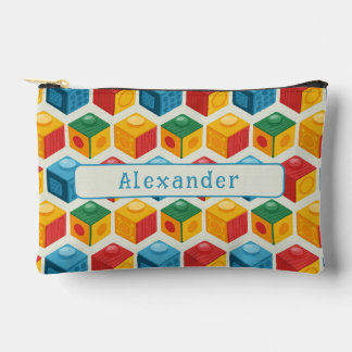 Bolsito Accesorio Pequeño Bright Fun Customizable Building Block Print