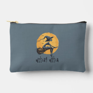 Bolsito Accesorio Pequeño Bruja Sobre El Palo De Broma Sobre La Luna Llena