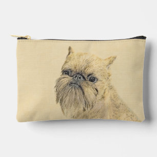 Bolsito Accesorio Pequeño Bruselas Griffon Pintura Rough Cute Dog Art