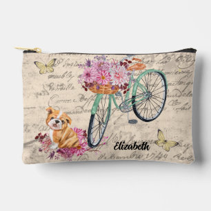 Bolsito Accesorio Pequeño Bulldog de Ephemera floral vintage