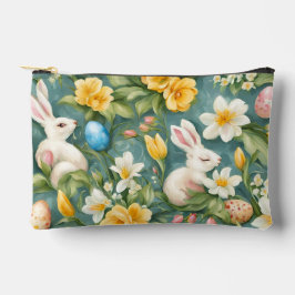 Bolsito Accesorio Pequeño Bunnies, flores de primavera y huevos de Pascua. P