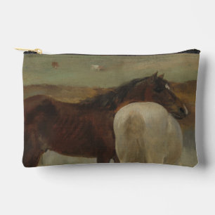 Bolsito Accesorio Pequeño Caballos en una pradera, pintura al petróleo, Edga