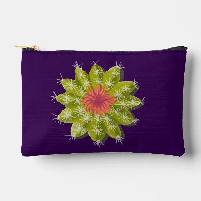 Bolsito Accesorio Pequeño cactus Polvo Puff (Anverso)