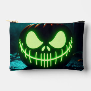 Bolsito Accesorio Pequeño Calabaza de Halloween verde chillón