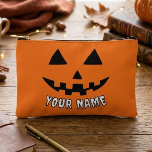 Bolsito Accesorio Pequeño Calabaza Naranja Personalizada de Halloween con Tu