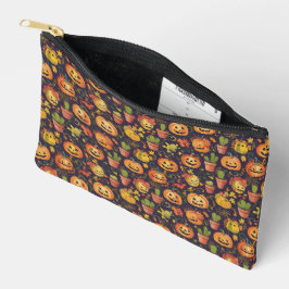 Bolsito Accesorio Pequeño Calabaza Quirky y Cactus inspirados (Diseño 2)