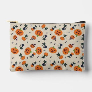 Bolsito Accesorio Pequeño Calabazas y gatos negros lindos de Halloween en te