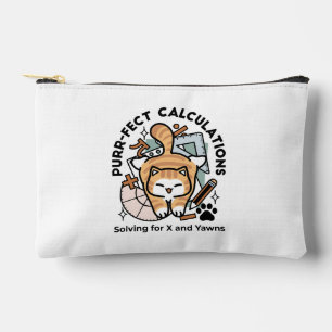 Bolsito Accesorio Pequeño Cálculos Perfectos – Diseño Divertido de Gato Mate