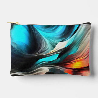 Bolsito Accesorio Pequeño Calidez Fundida Paisaje Abstracto Vívido 2