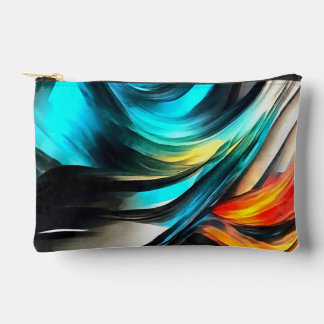 Bolsito Accesorio Pequeño Calidez Fundida Paisaje Abstracto Vívido 4