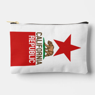 Bolsito Accesorio Pequeño CALIFORNIA Bandera Estatal REPÚBLICA Gran Estrella
