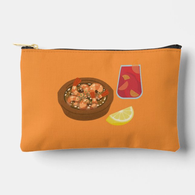 Bolsito Accesorio Pequeño Camarones y Sangría (Anverso)