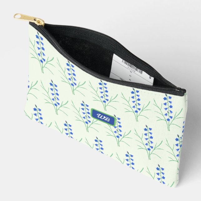 Bolsito Accesorio Pequeño Campanillas Verde Pálido (Abierto)