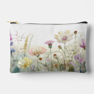 Bolsito Accesorio Pequeño Campo acuarela de flores silvestres