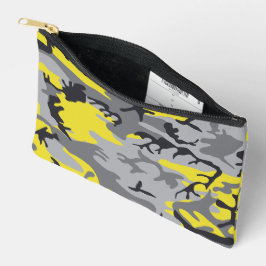 Bolsito Accesorio Pequeño Camuflaje amarillo y gris, militar, ejército