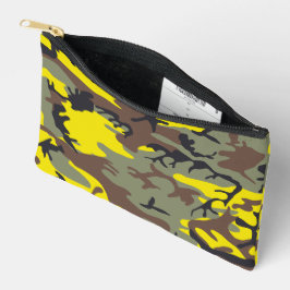Bolsito Accesorio Pequeño Camuflaje amarillo y marrón, ejército