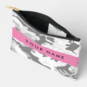 Bolsito Accesorio Pequeño Camuflaje Gris de Nieve de Invierno Personaliza tu