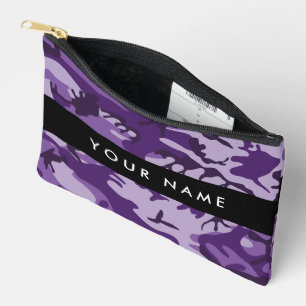 Bolsito Accesorio Pequeño Camuflaje Púrpura Personaliza tu nombre