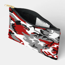 Bolsito Accesorio Pequeño Camuflaje rojo y gris, ejército