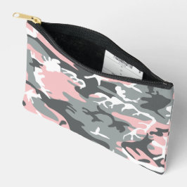 Bolsito Accesorio Pequeño Camuflaje rosa y gris, ejército, ejército