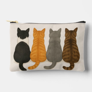 Bolsito Accesorio Pequeño Capricho Gatos Adorables Tema Minimalista Amantes 