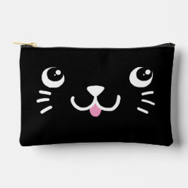 Bolsito Accesorio Pequeño Cara de gatito negro lindo