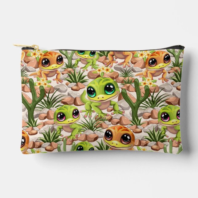 Bolsito Accesorio Pequeño Caracteres de dibujos animados de Baby Geckos Cute (Anverso)