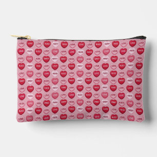 Bolsito Accesorio Pequeño caramelo colorido patrón de corazón día de San Val