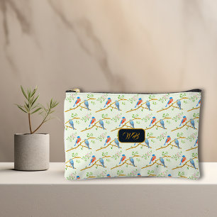 Bolsito Accesorio Pequeño Cartera Accesorios Bluebirds Verde Pálido