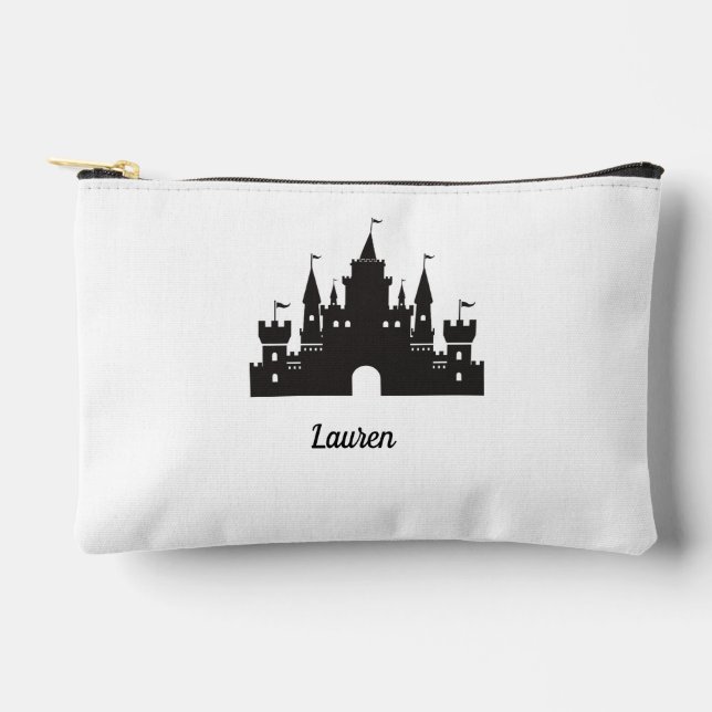 Bolsito Accesorio Pequeño Castillo Mágico Monogramado personalizado (Anverso)