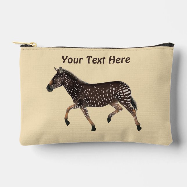 Bolsito Accesorio Pequeño Cebra de punto de polka (Anverso)