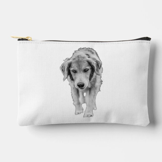 Bolsito Accesorio Pequeño Chic Pouch with Young Retriever (Anverso)