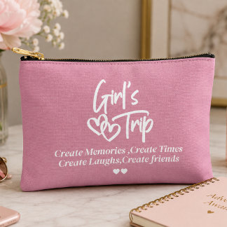 Bolsito Accesorio Pequeño Chicas Viaje Crear Recuerdos Rosa
